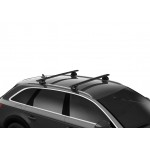 Багажник на інтегровані рейлінги Thule Wingbar Evo Black для Peugeot 508 (mkI)(універсал) 2010-2018 (TH 7112B-7106-6012)